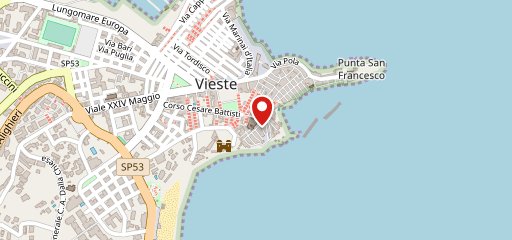 Pesto Puglia Vieste sulla mappa