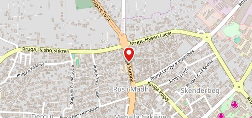 Pizzeri Arlindi Rus sur la carte