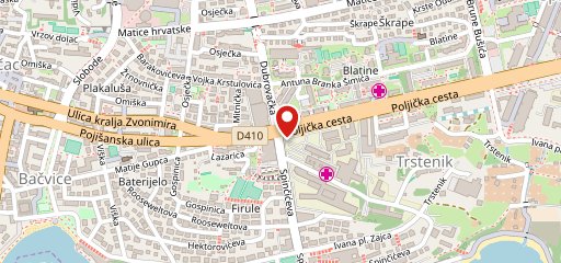 Pinjur Split sulla mappa