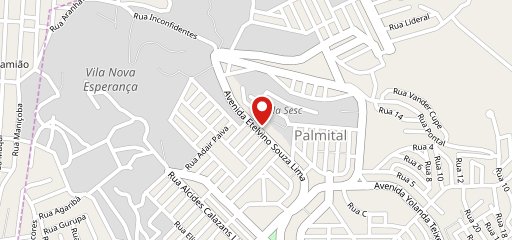 Pizza 12 palmital no mapa