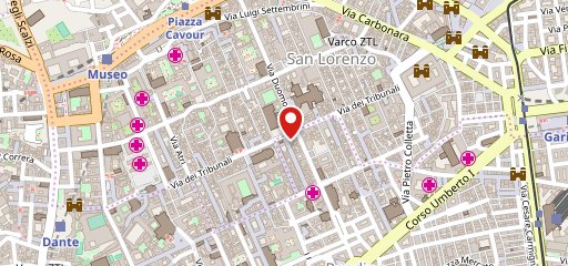 Pizza a portafoglio sulla mappa