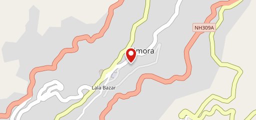 Pizza bite almora on map