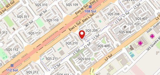 Pizza Crek Brasília no mapa