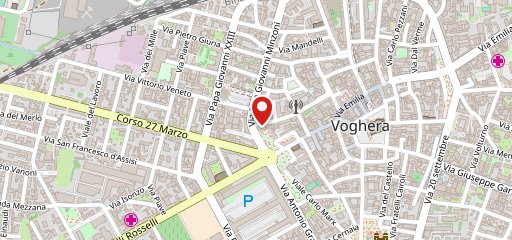 Pizza e cuore sulla mappa