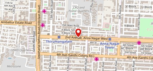 Pizza Hut Anna Nagar, Chennai on map
