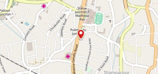 Pizza Hut MG Road Pilimoode, Trivandrum on map