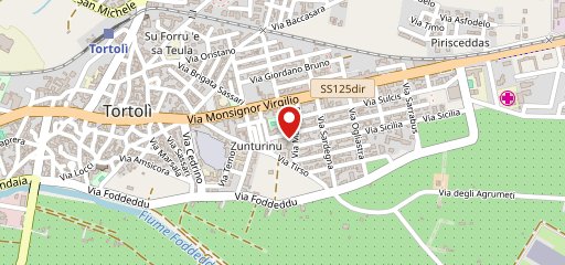 Pizza pazza a pezzi sulla mappa