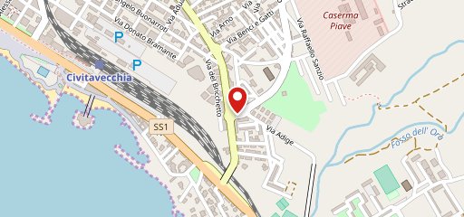 Pizza a spicchi sulla mappa