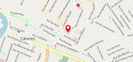 Pizzaria Campeã no mapa