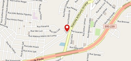 Pizzaria e Lancheria Webber no mapa