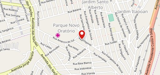 Pizzaria Lá Donna no mapa
