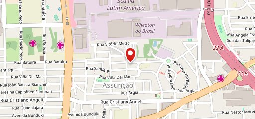 Pizzaria Padrão no mapa