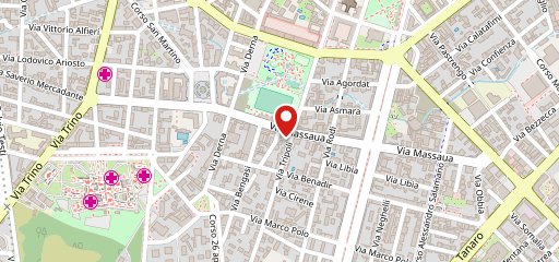 Pizzeria allo Stadio Vercelli sulla mappa