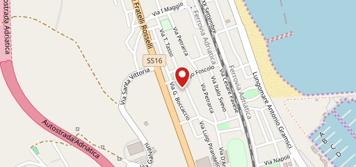 PIZZERIA CON DITA Porto San Giorgio sulla mappa