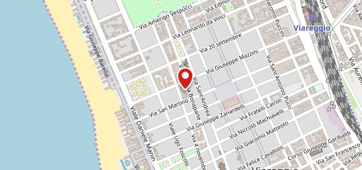 Pizzò Viareggio sulla mappa