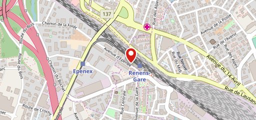 Podium Bar 60 Renens sulla mappa