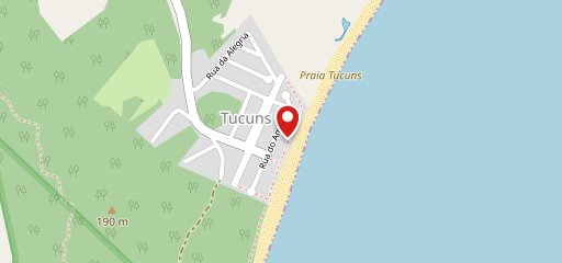 Restaurante Mergulhador Praia Tucuns no mapa