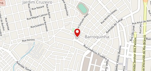 Planetta hamburgueria no mapa