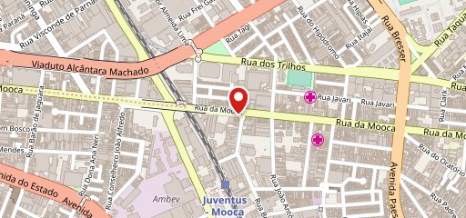 Portinhola Mooca no mapa