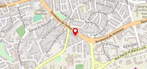 Quick Limoges sur la carte