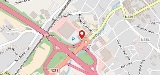 Quick Bierges sur la carte