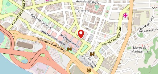 Quiosque Caiacanga no mapa