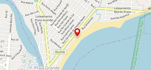 Quiosque Caravelas no mapa