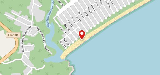 Quiosque Itamambuca 17 no mapa