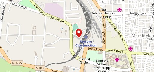 Rail coach cafe on map