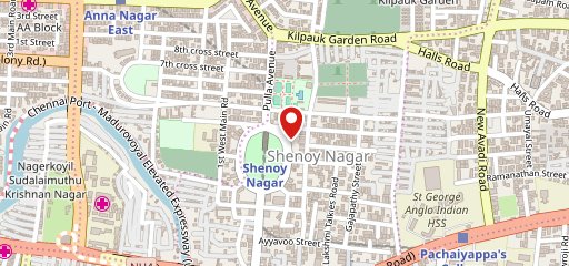 Rasoee Vegetarian Dhaba Neon Themed Restaurant Shenoy Nagar on map