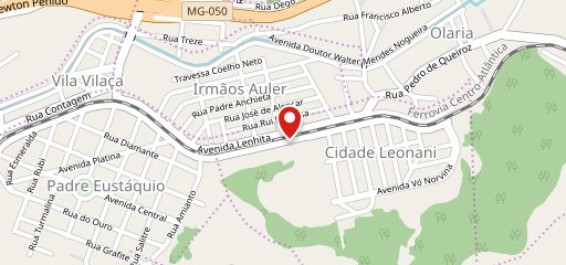 Recanto Hamburgueria no mapa