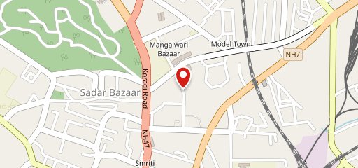 Red cherry cafe on map