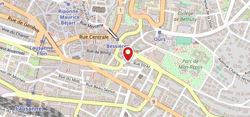 Restaurant GoldenIndia Lausanne sulla mappa