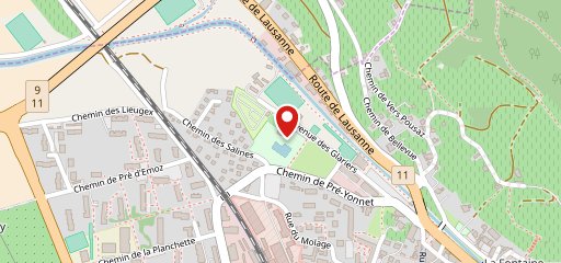 Restaurant de la Piscine Les Glariers sulla mappa