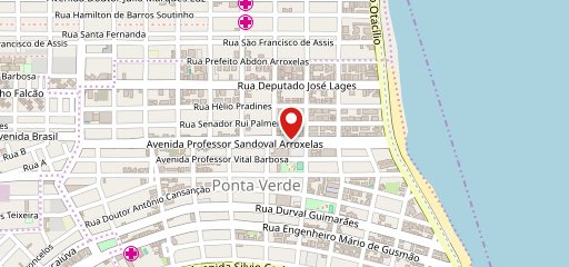 Restaurante Garuva Ponta Verde, Maceió no mapa