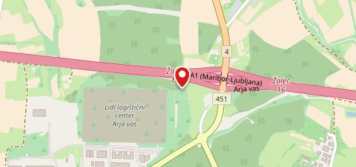 Restavracija Hotel A sulla mappa