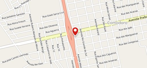 Retrô hamburgueria no mapa