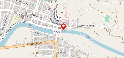 Ristorante River Bosa sulla mappa