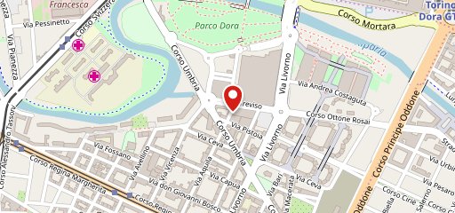 Rossopomodoro Parco Dora sulla mappa