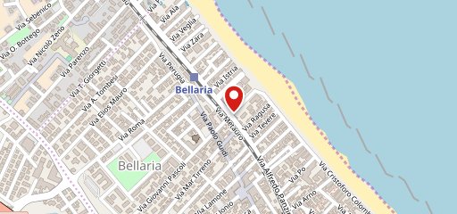 Roxy Bar Bellaria sulla mappa