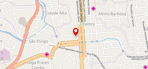 Restaurante Rua das Flores no mapa