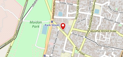 Saffron, Kolkata, Park Street Area on map