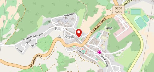 San Sebastian Panetteria / Pekarnica sulla mappa