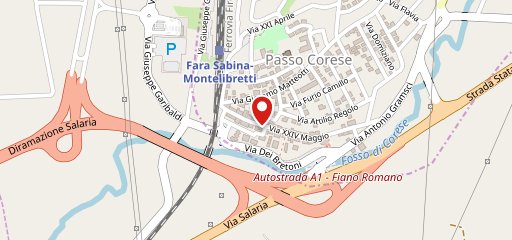 Setaccio Delivery Passo Corese sulla mappa