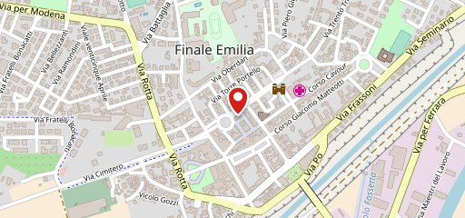 Sfogliata pizza al taglio sulla mappa