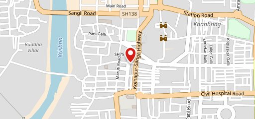 Shiv bhojan thali sangli on map