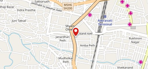 Frozen bottle Amravati on map