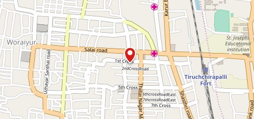 Shri Sangeethas (Thillainagar, Trichy) Veg. Restaurant Sweets Savouries on map