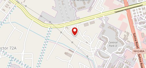 Slice of pizza on map