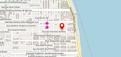 Sports Burger no mapa